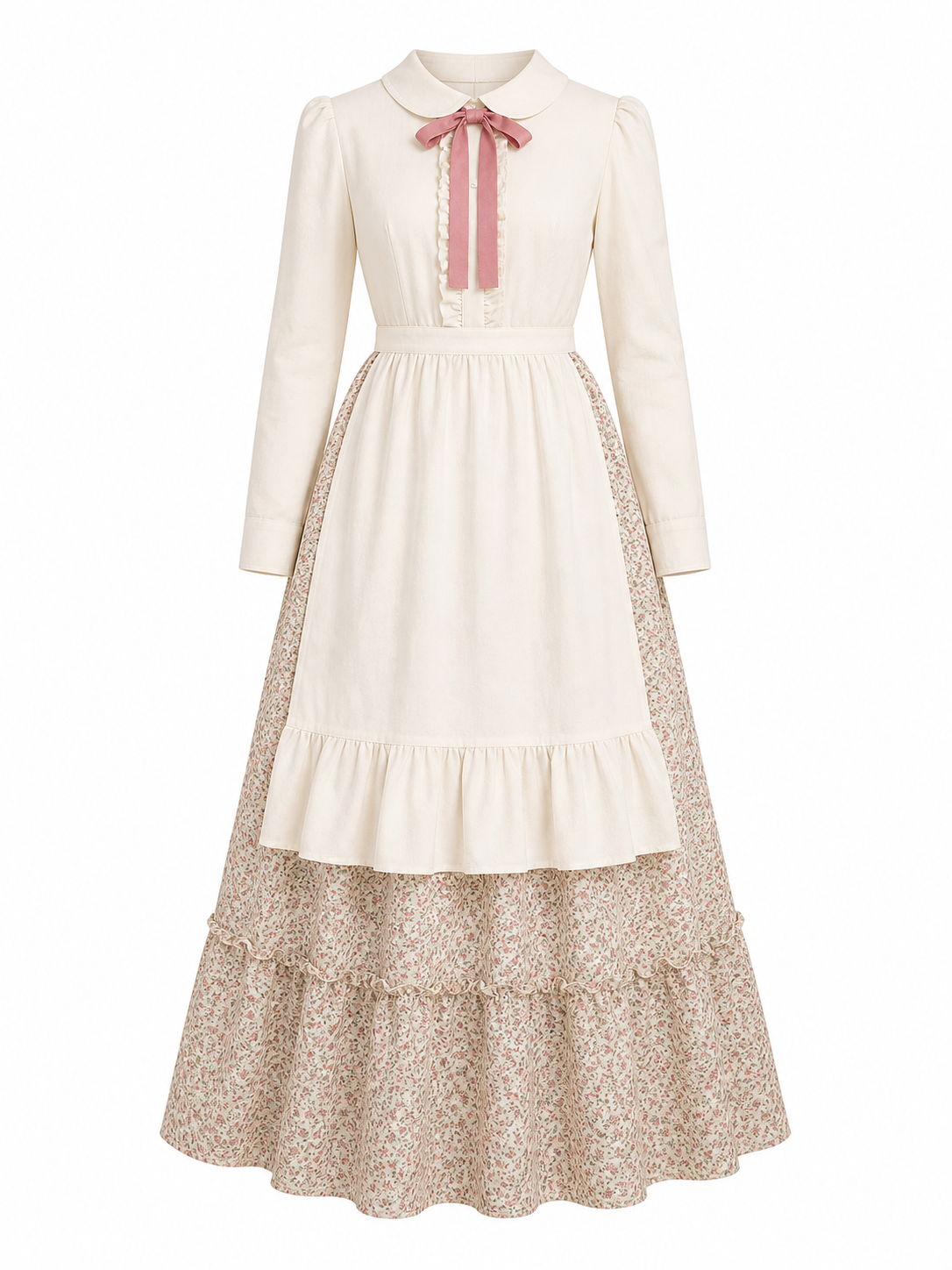 Red Riding Hood Costume with Apron and Bonnet