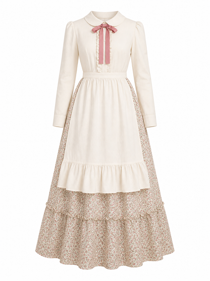 Red Riding Hood Costume with Apron and Bonnet