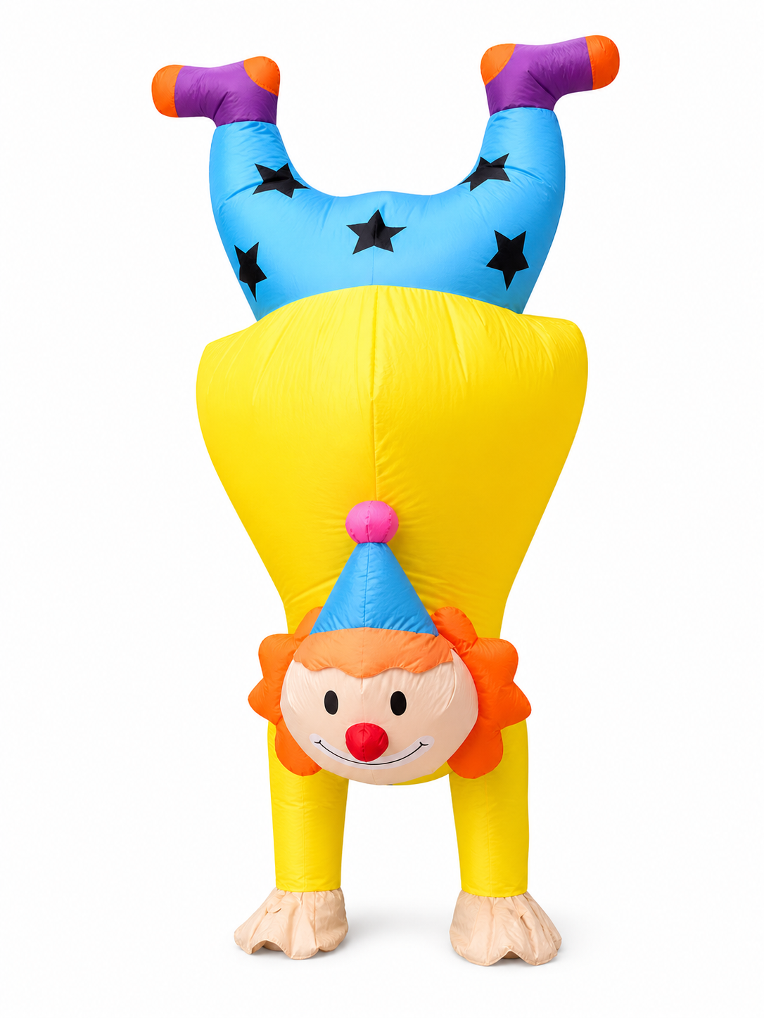Inflatable Clown Costume with an Upside-Down Design