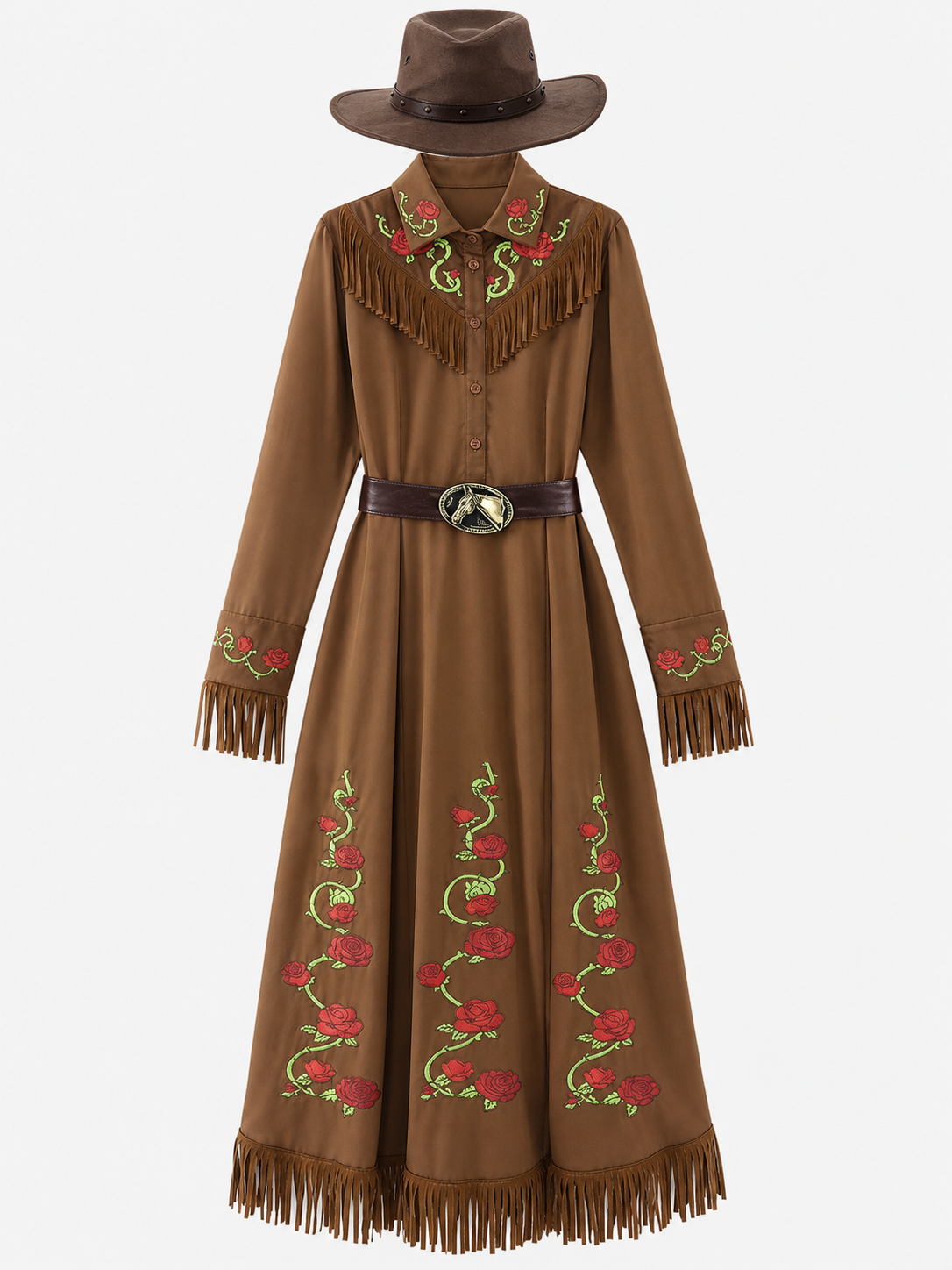 Western-style carnival dress with hat