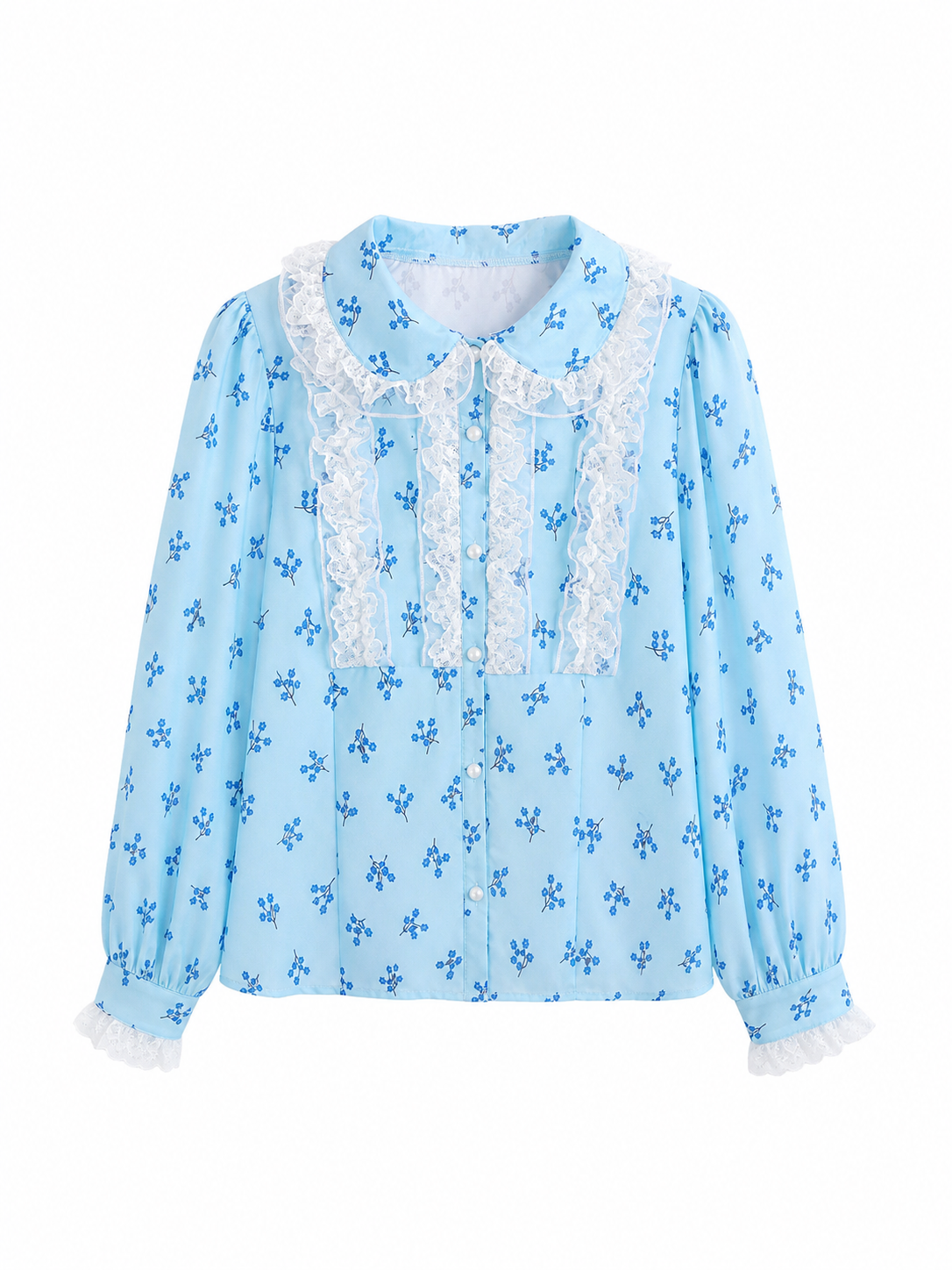 Peter Pan Collar and Lace Blouse for Cosplay