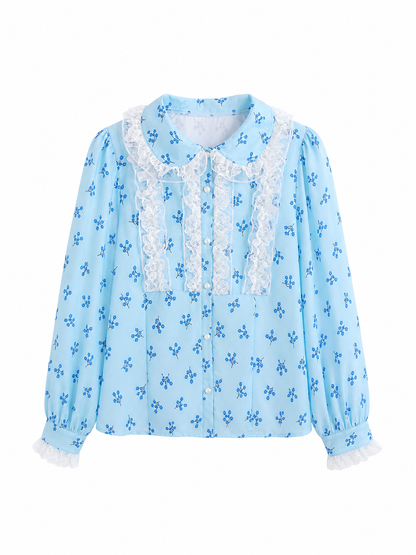 Peter Pan Collar and Lace Blouse for Cosplay
