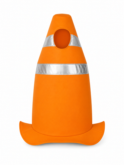 Adult Orange Traffic Cone Costume for Parties