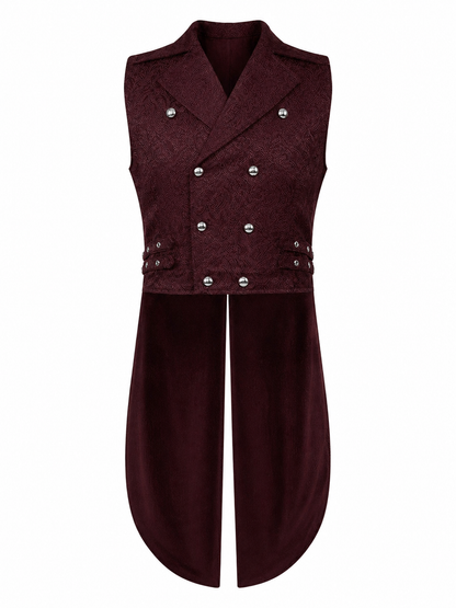 Victorian-Style Suit Vest, Wine
