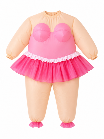 Inflatable Ballet-Style Costume with USB Fan