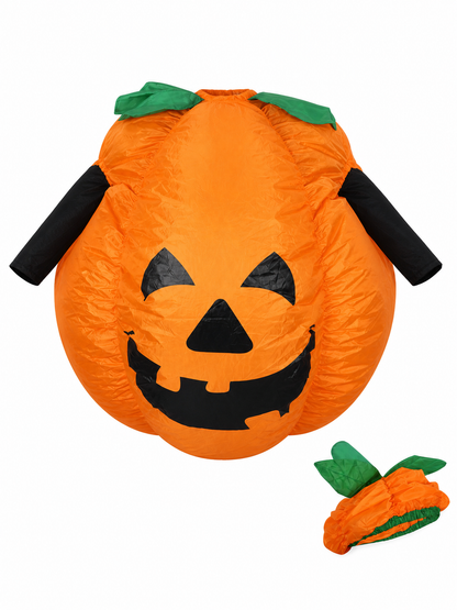 Inflatable Pumpkin Costume with Hat for Halloween