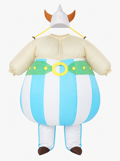 Inflatable Viking Costume with Horned Helmet for Parties