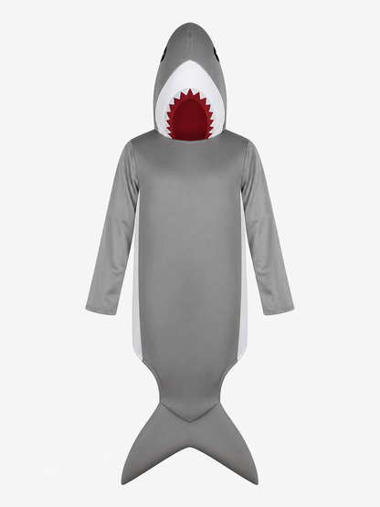 Adult Shark Jumpsuit Costume with Hood