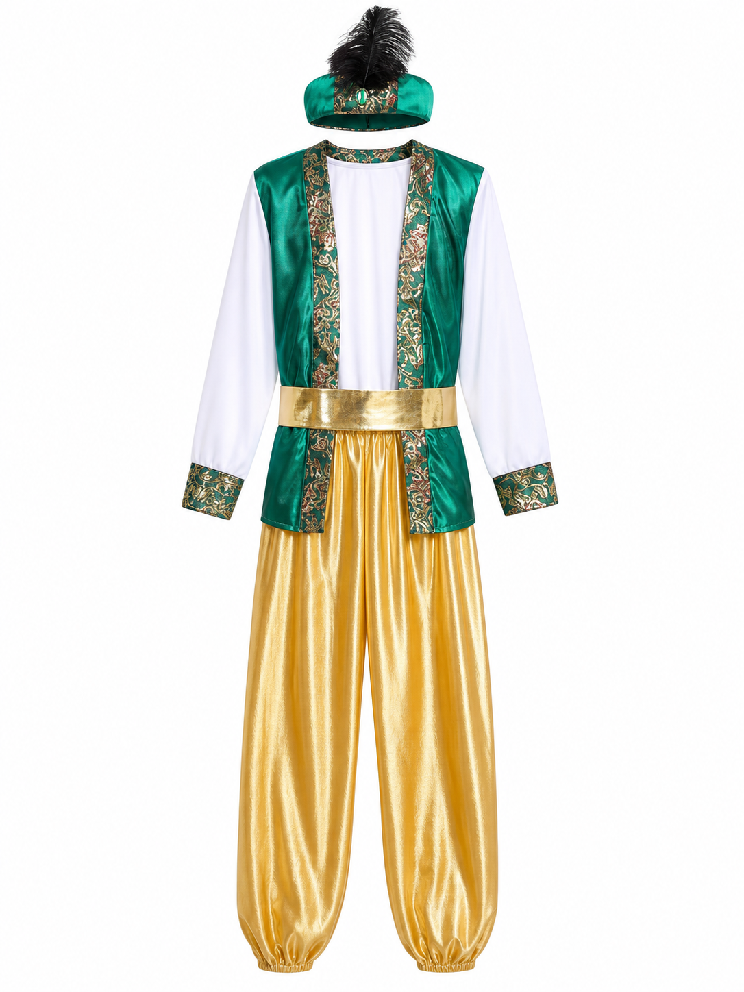 Aladdin Carnival Costume with Vest and Harem Pants
