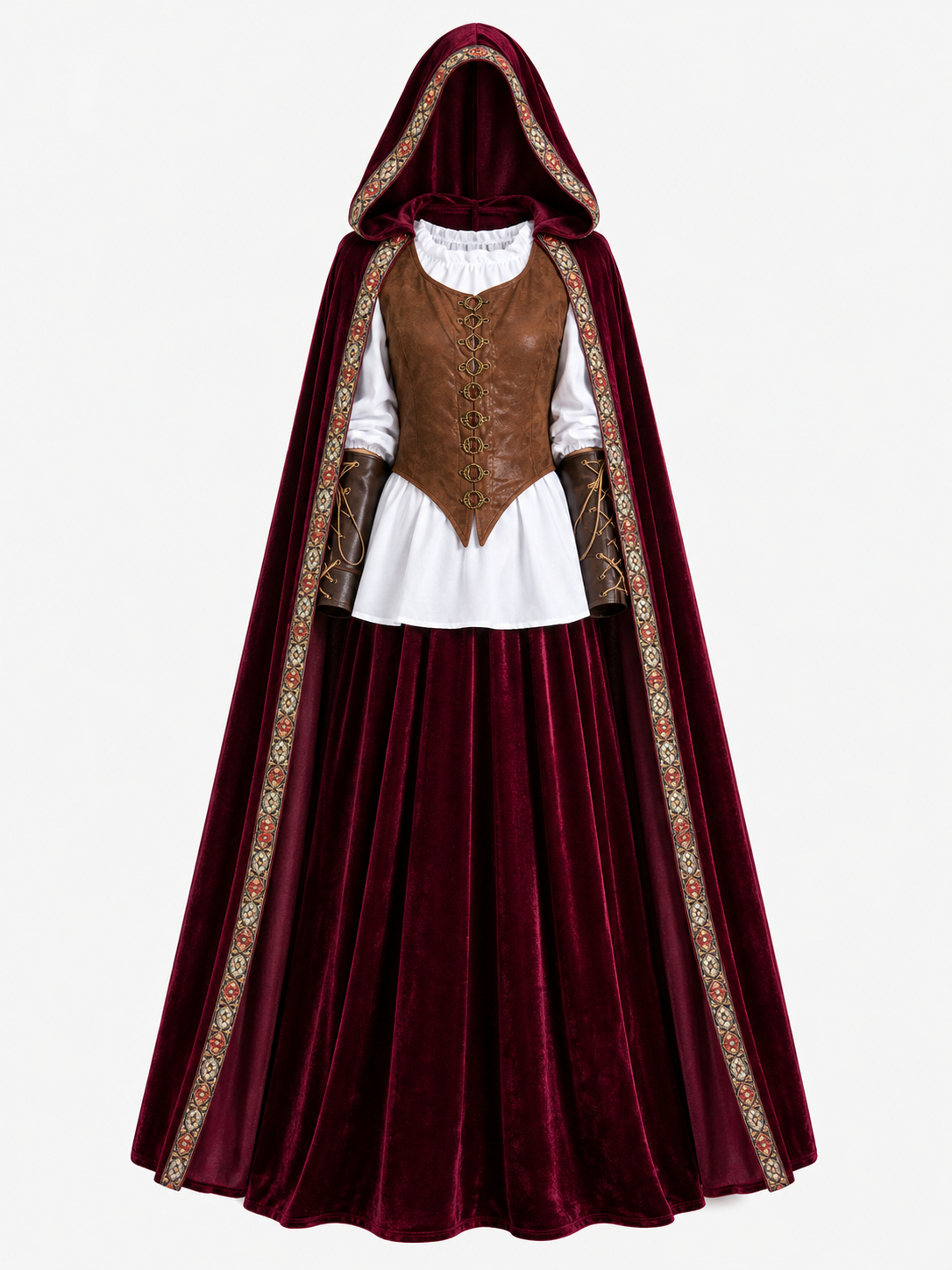 Little Red Riding Hood Costume with Cape and Skirt for Stage