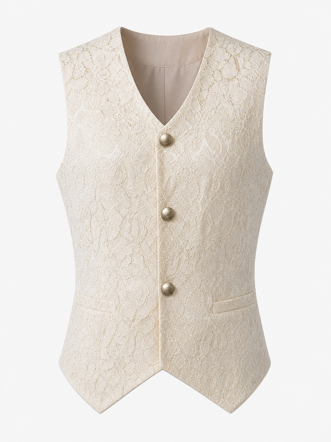 Vintage Floral Jacquard Vest