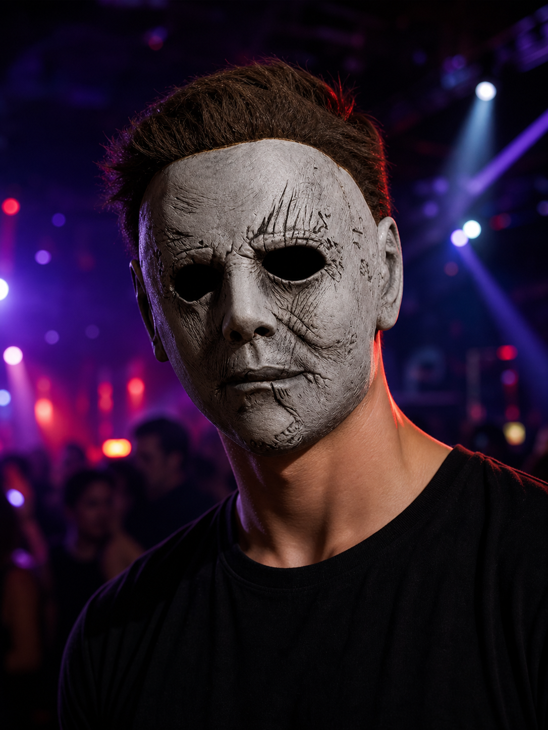 Full-Face Mask in a Scary Style with Scars