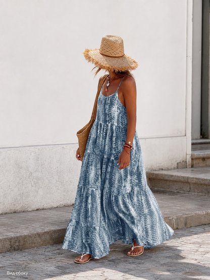 Women’s Long Spaghetti-Strap Sundress