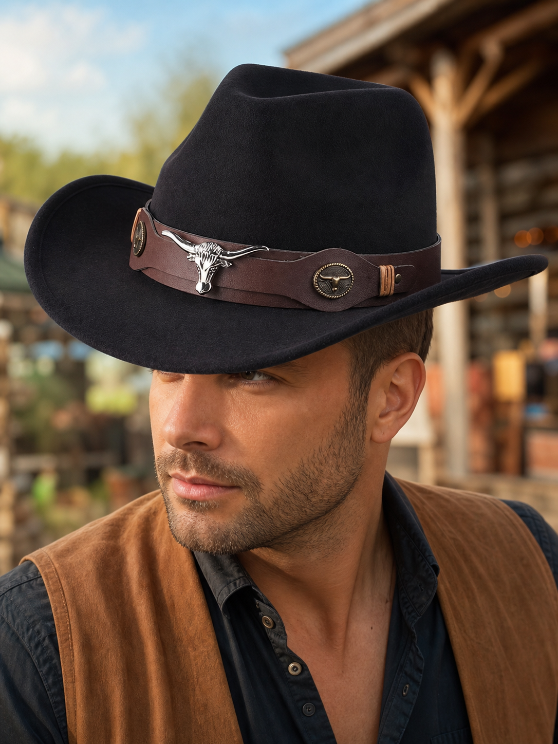 Decorated Carnival Cowboy Hat