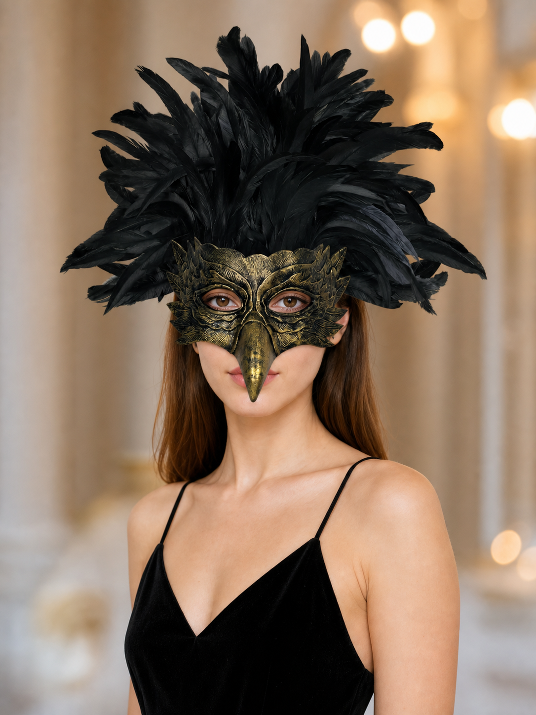 Eagle Feather Mask for Carnival and Masquerade