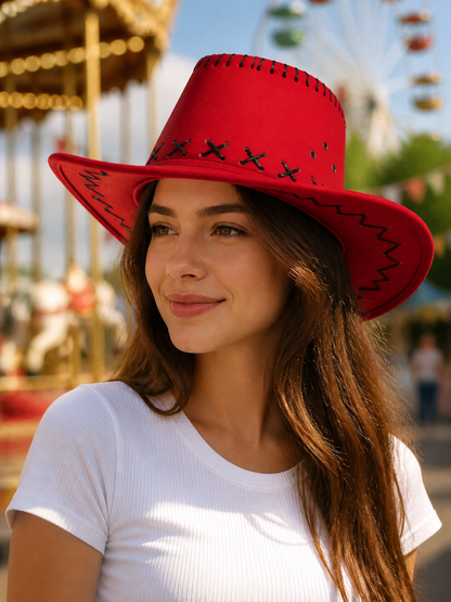 Carnival Cowboy Hat with a Wide Brim