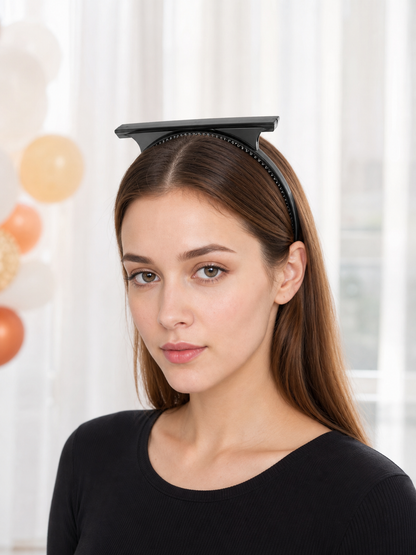 Black carnival headband for a festive look