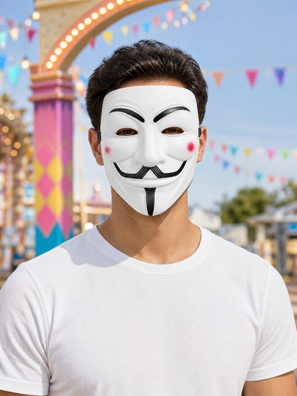 White Halloween Carnival Mask