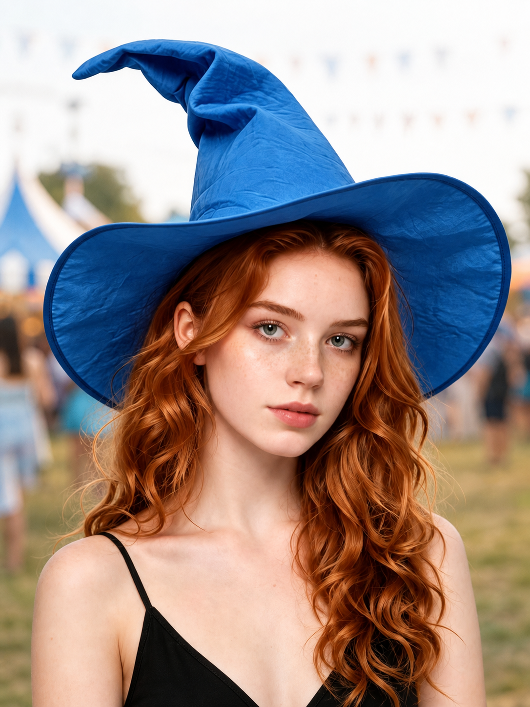 Blue Witch Hat for Halloween