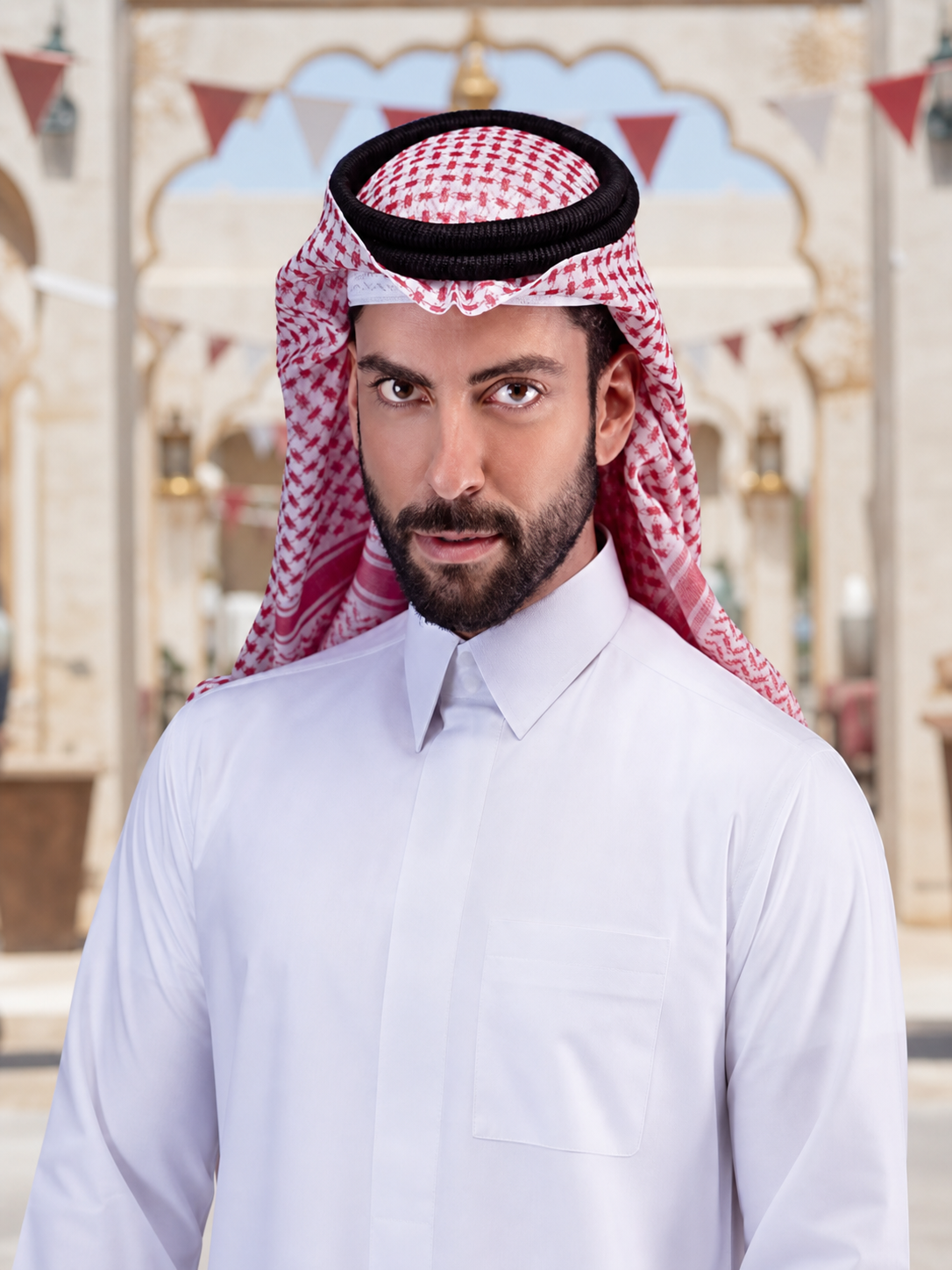 Arabic Carnival Headpiece with Scarf