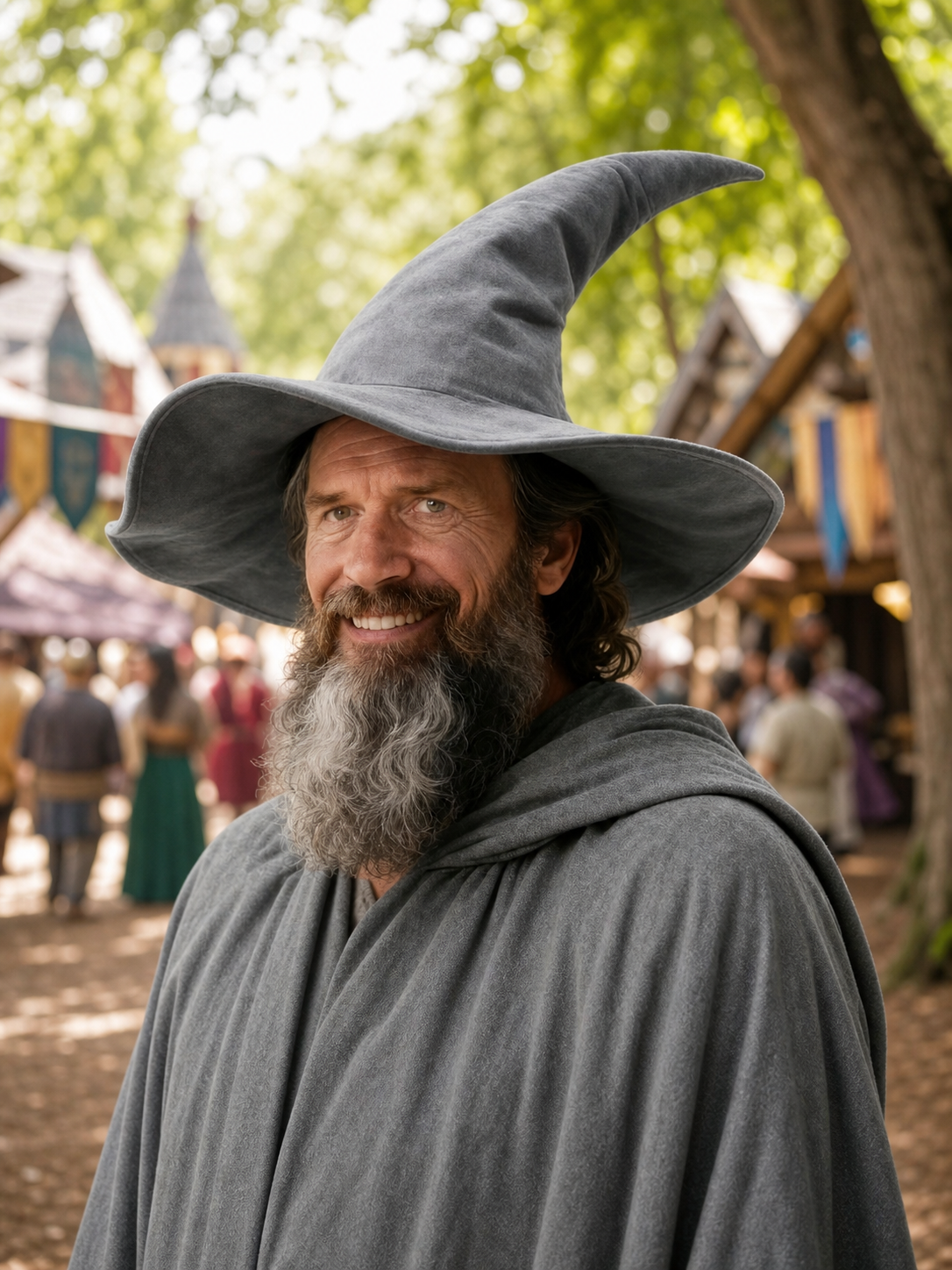 Wizard Costume Hat with Wide Brim