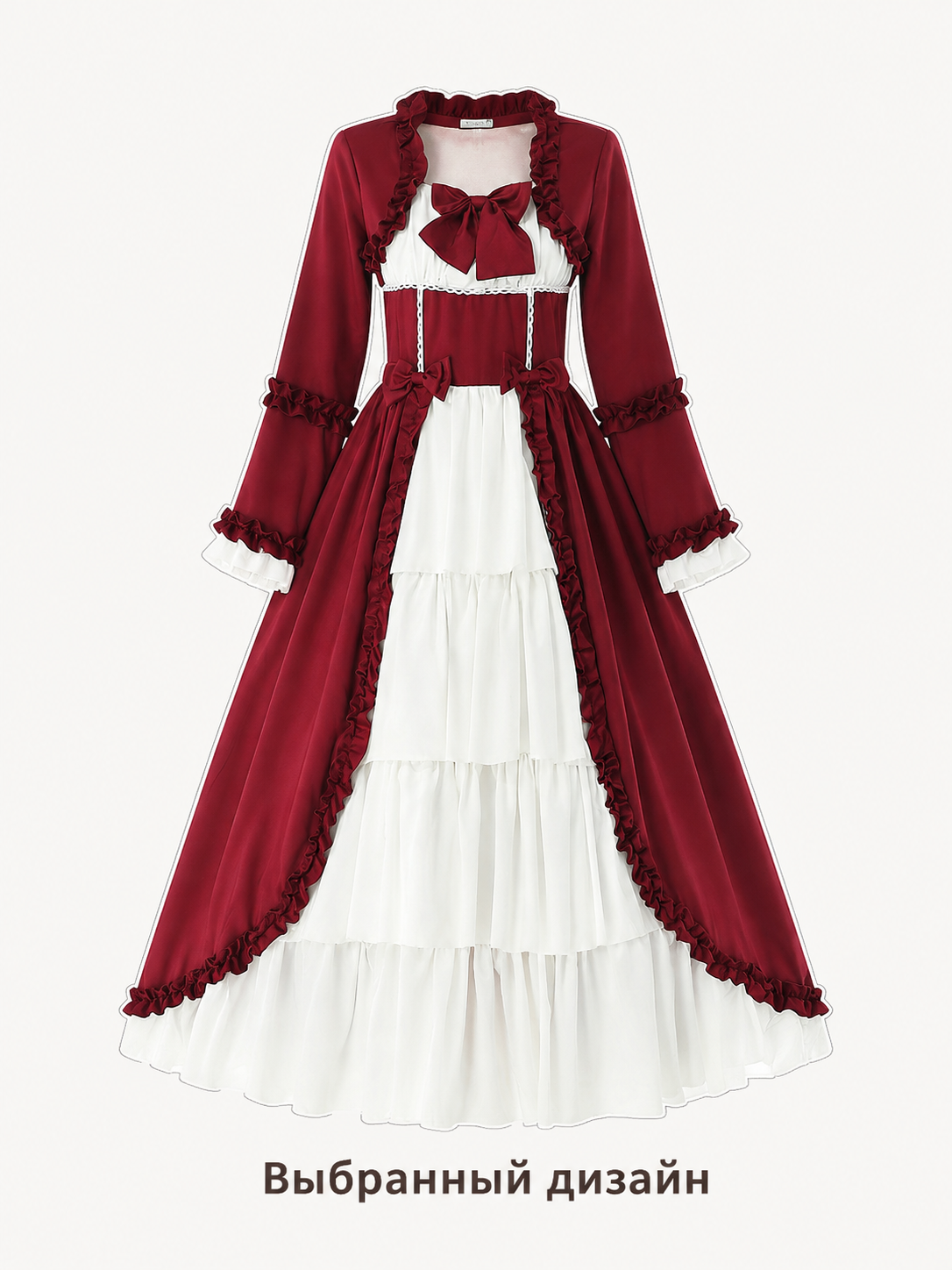 Women's dirndl dress with ruffles and bows Costume Dresses detail 2