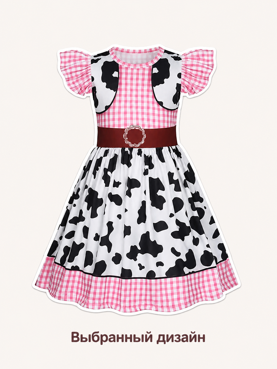 Children's Princess-Style Polka Dot Dress Costume Dresses detail 2