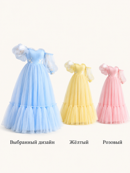 One-Shoulder Wedding Dress with a Full Skirt Costume Dresses detail 3