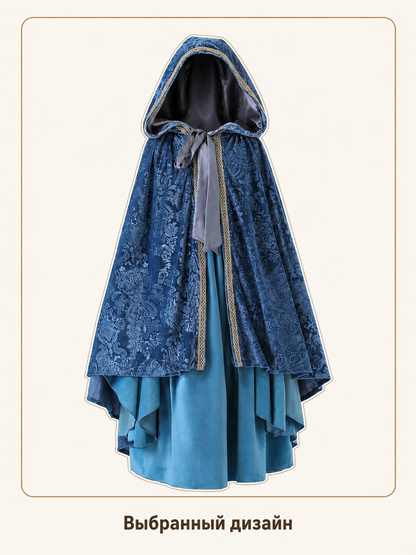 Kids' Velvet Hooded Cape for Cosplay Costume Capes detail 3