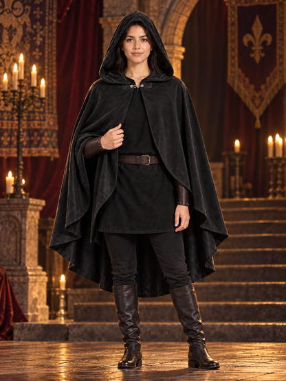 Basic-cut adult cover-up: rests loosely on the shoulders, covers the shoulders
