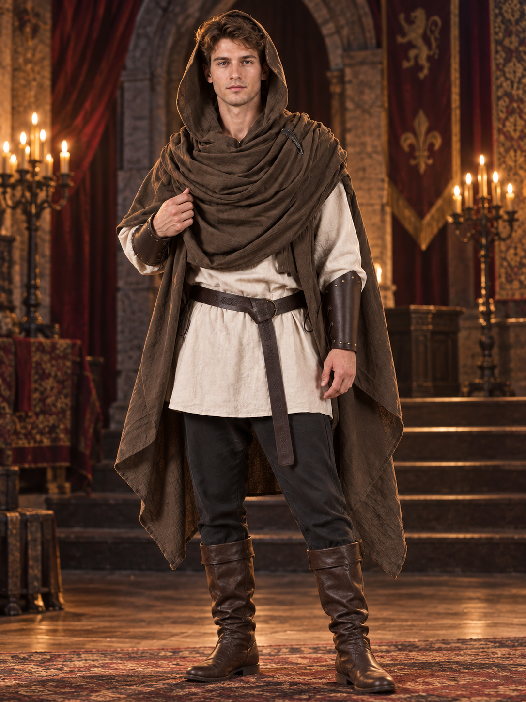 Loose-fit cape coat — outerwear worn over your main clothing as a standalone