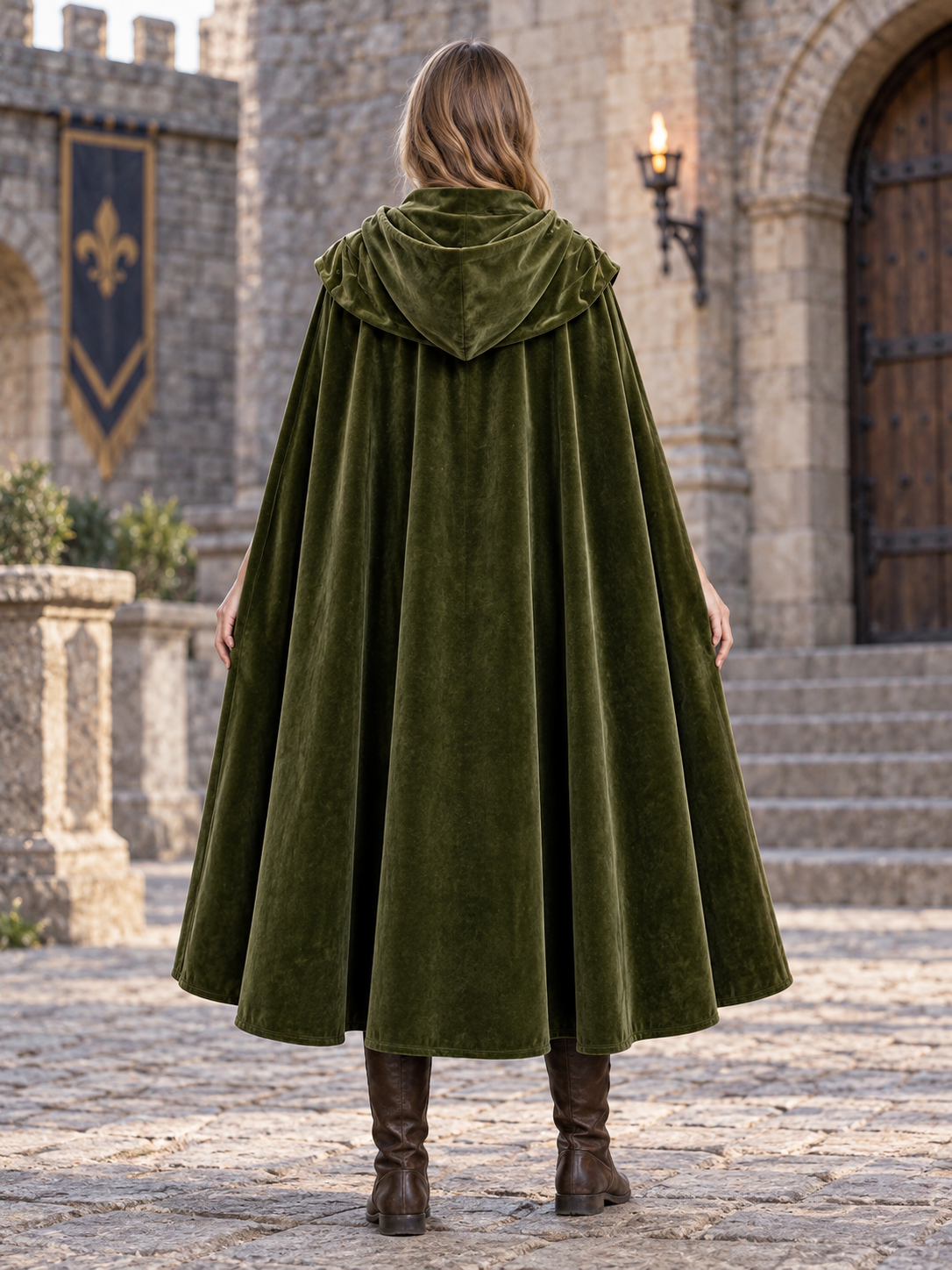 Adult cape — an outer layer of clothing worn over other clothing: the style
