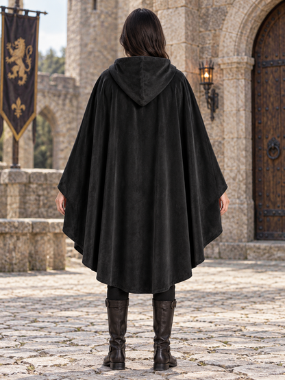 Basic-cut adult cover-up: rests loosely on the shoulders, covers the shoulders