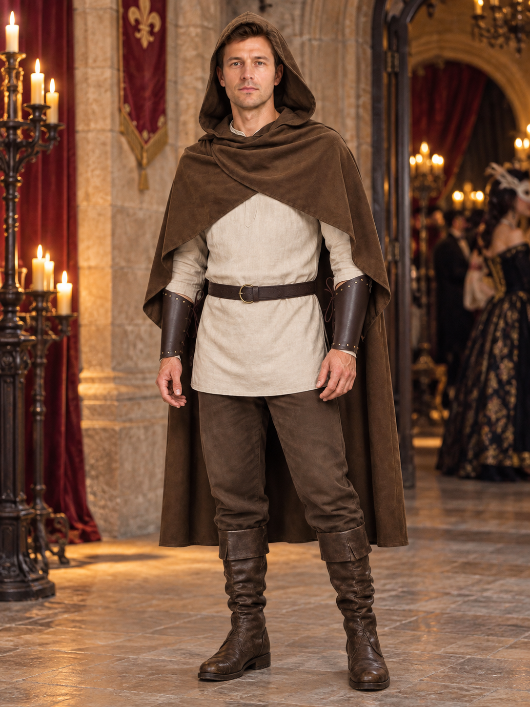 Loose-Fit Cloak Cape — an outer layer worn over clothing, suitable for everyday