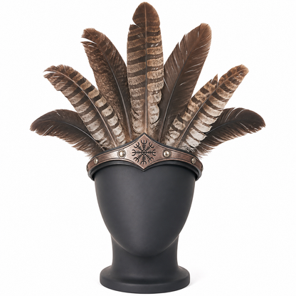 Wide Black Carnival Headband with Metal Decoration main product view 2