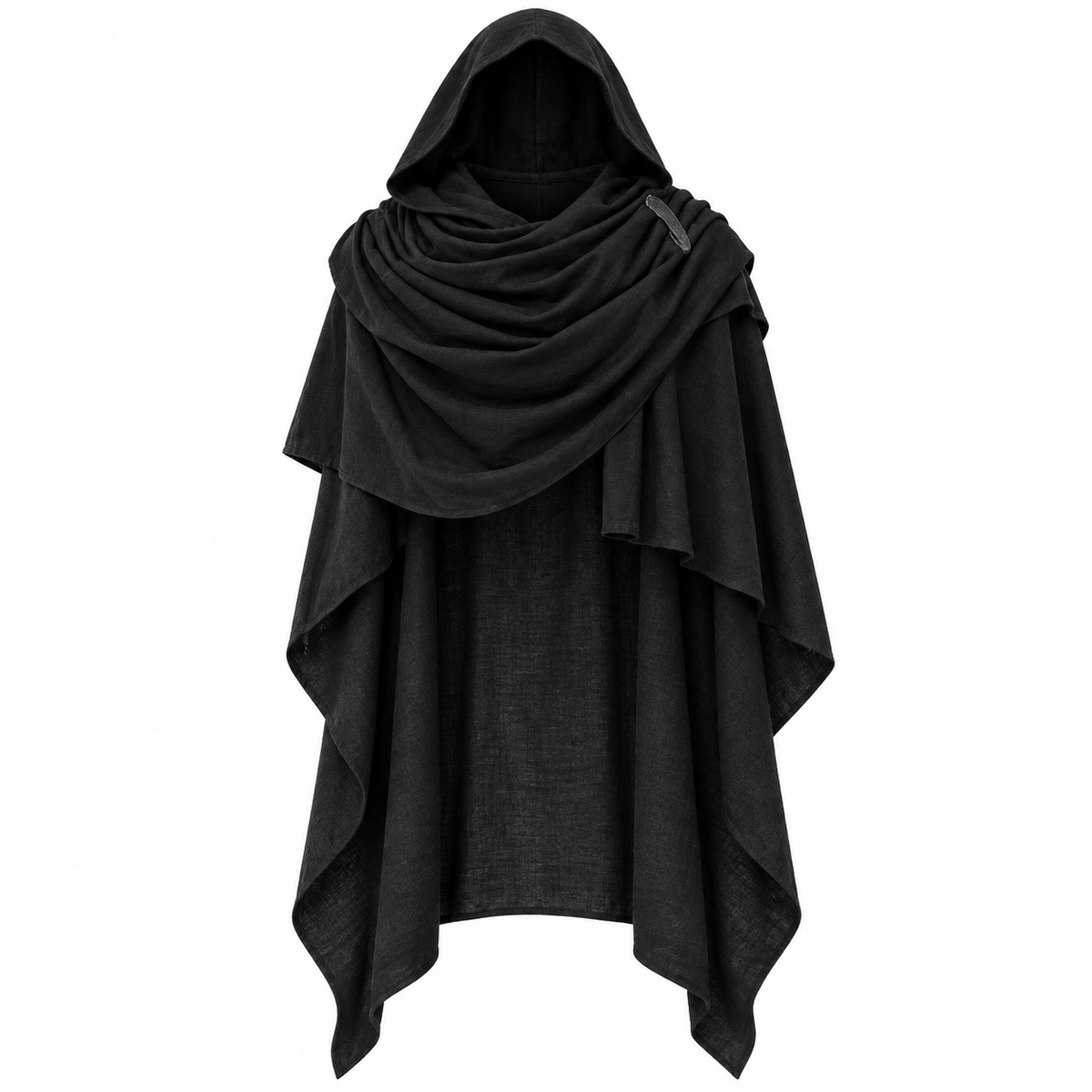 Adult cape: a loose sleeveless top layer that is draped over the shoulders over