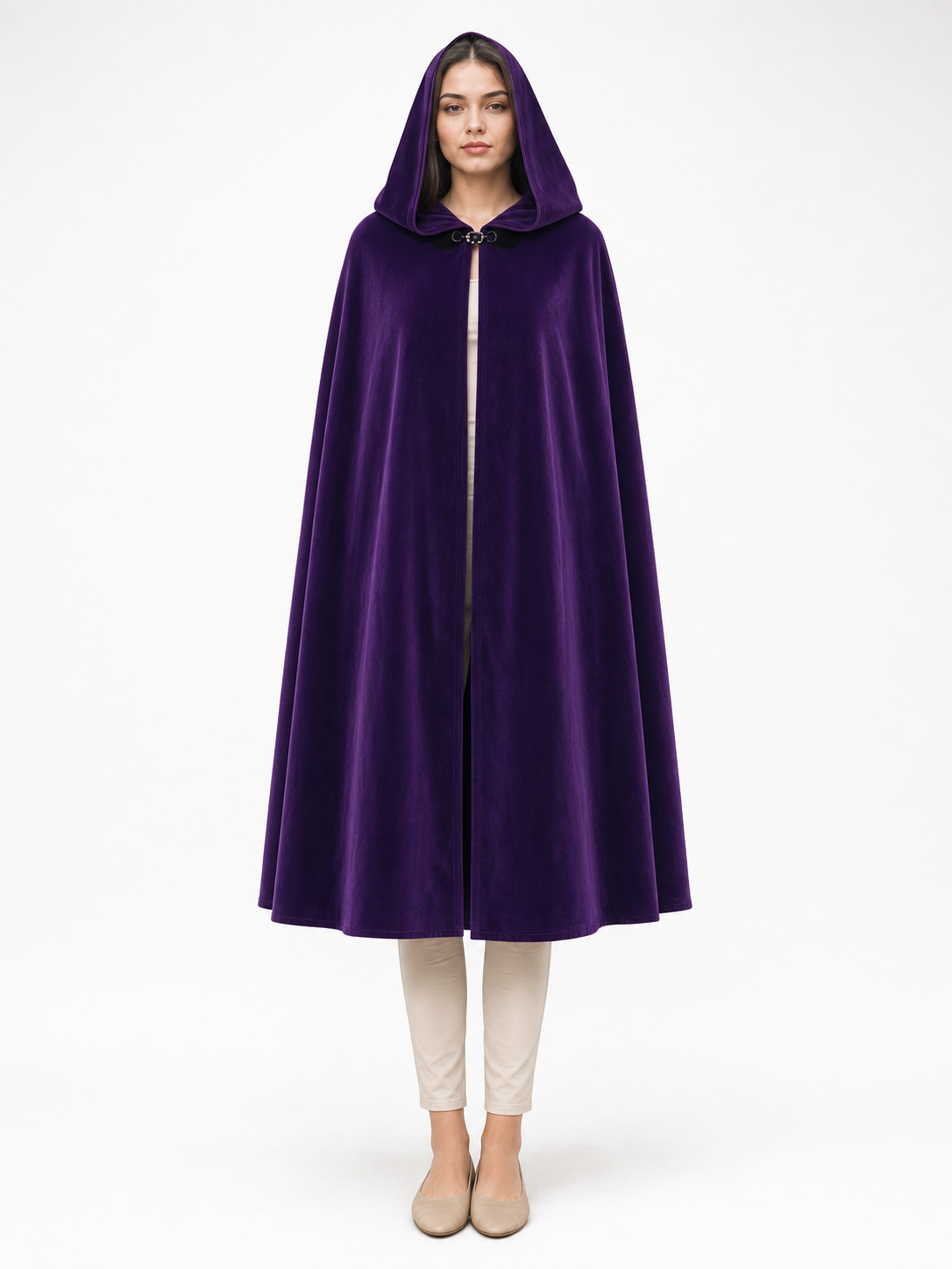 Purple Costume Cloak with Hood