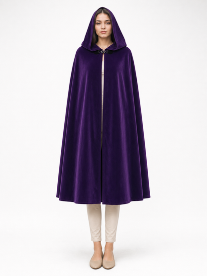 Purple Costume Cloak with Hood