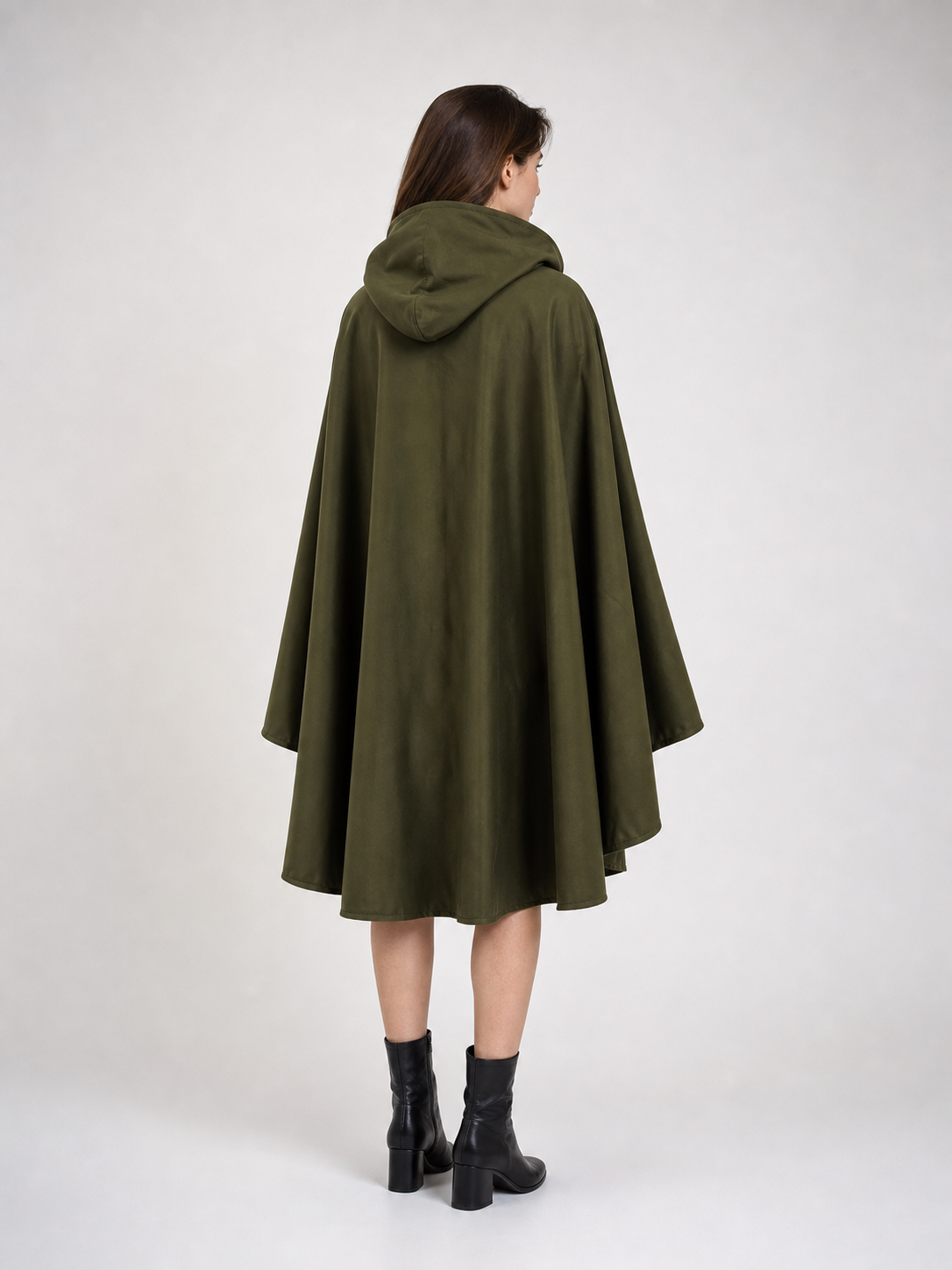 Green Costume Cloak with a Large Hood