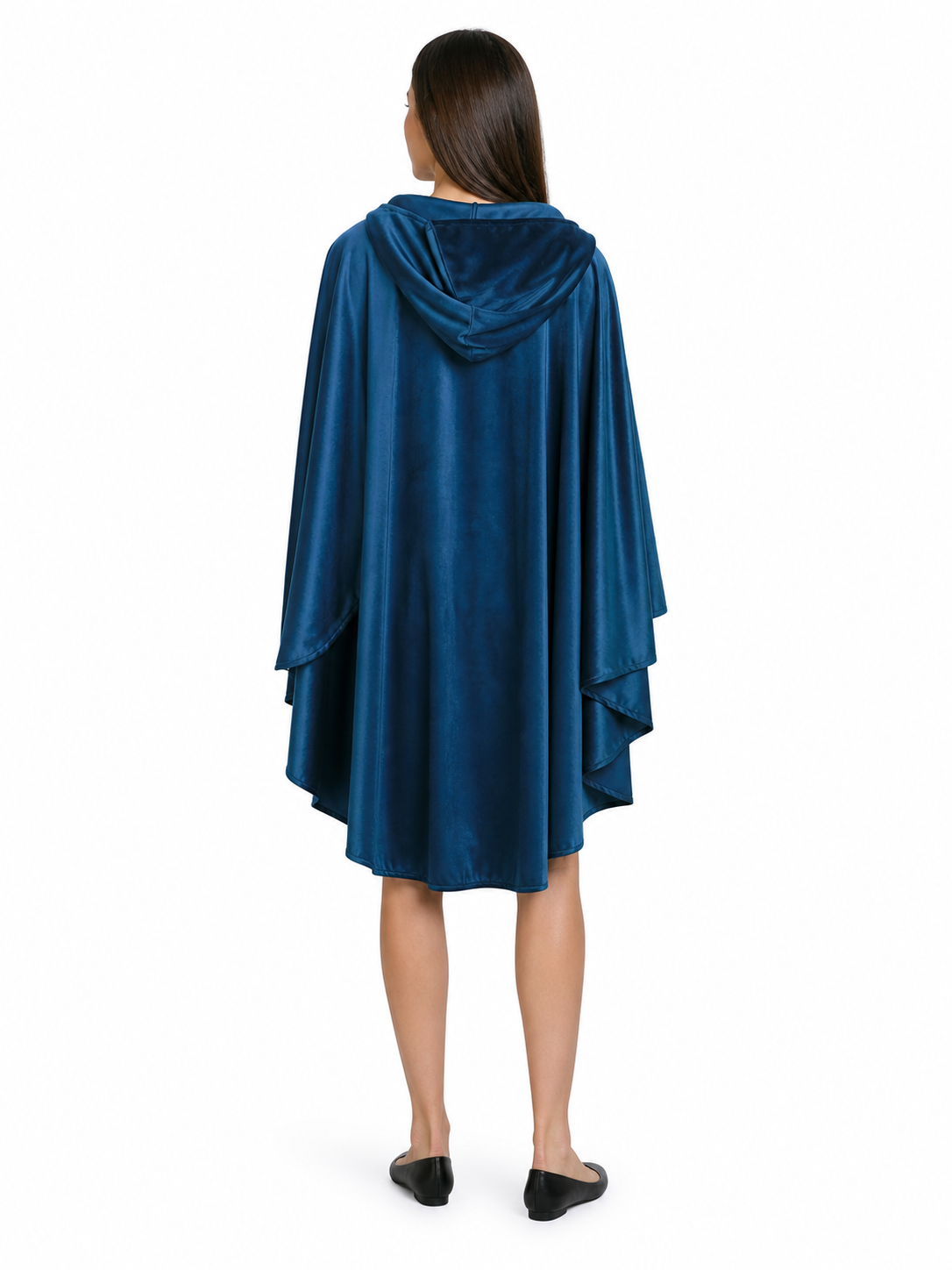 Blue Carnival Hooded Cape for Stage