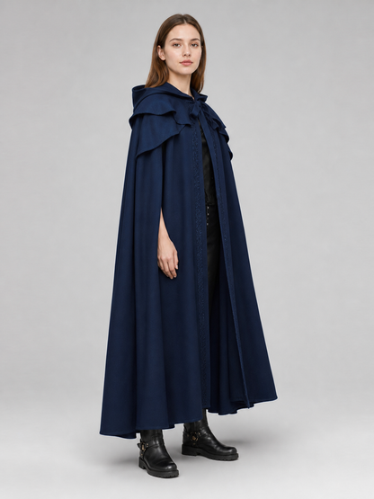 Medieval Gothic Hooded Cloak for Cosplay