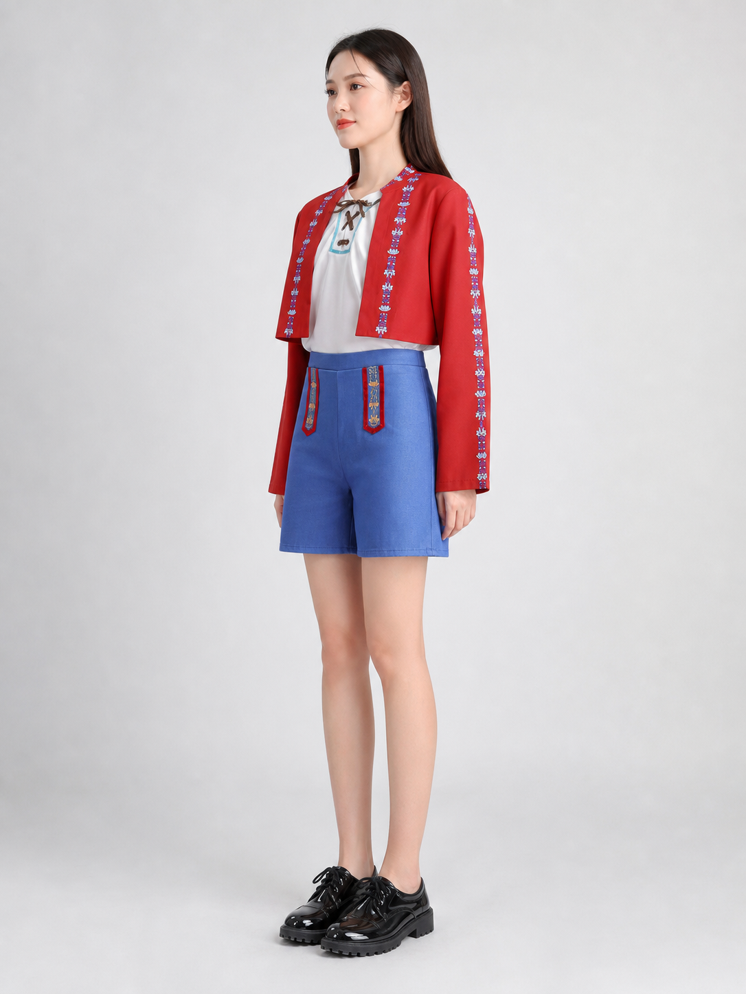 Historical Cosplay Costume with Jacket and Shorts