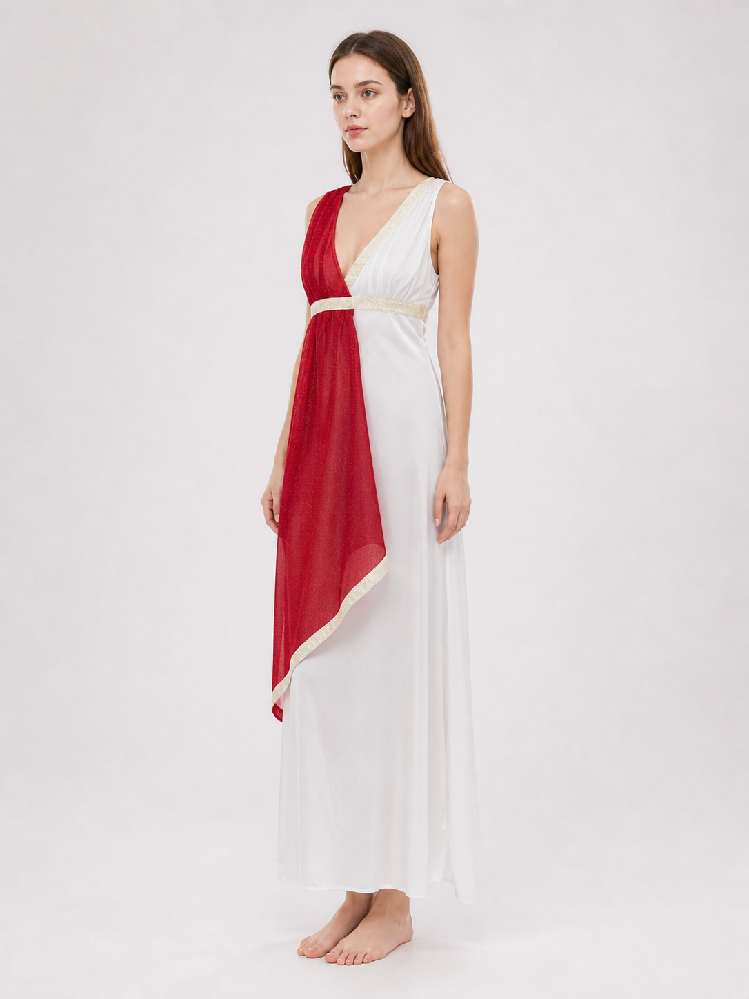 Halloween Greek Goddess Costume Dress side view 2