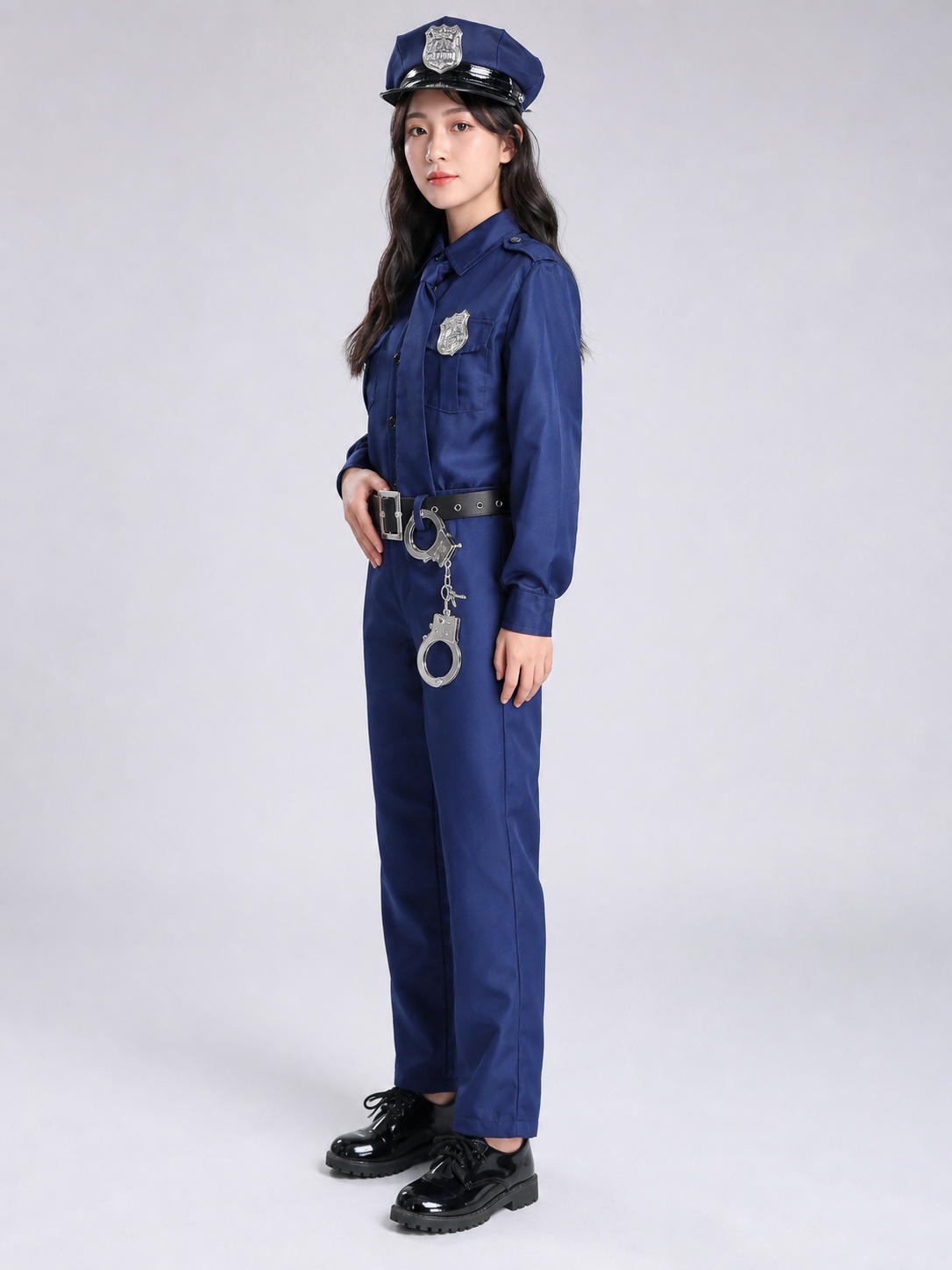 Children's Police Officer Costume for Performances and Cosplay side view