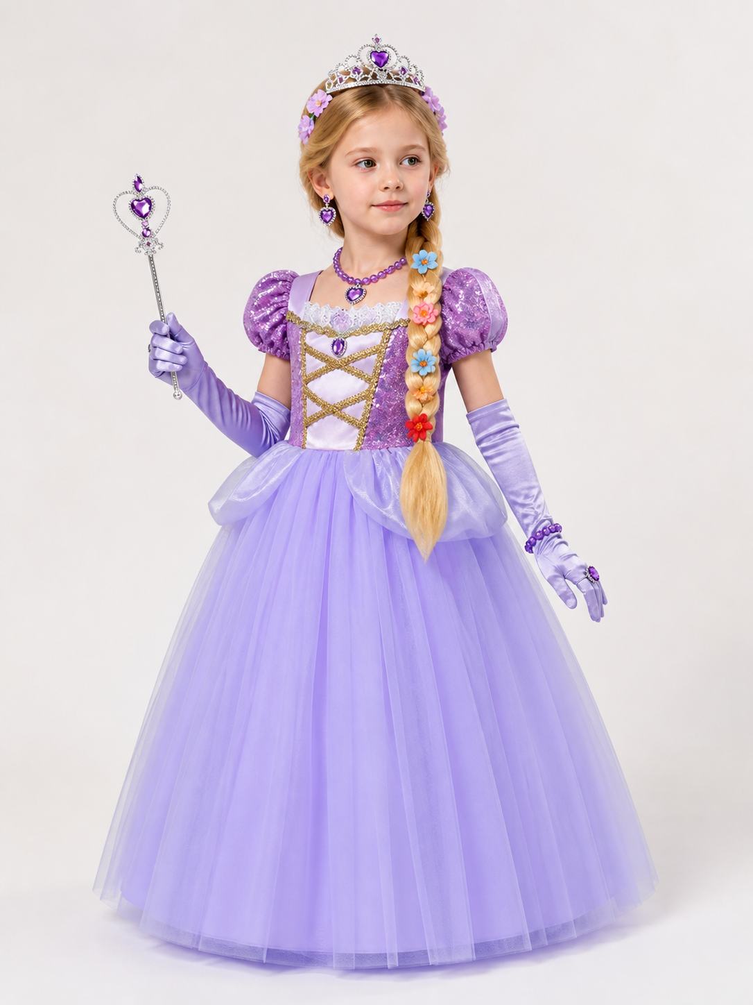 Lilac Princess Costume for Halloween side view