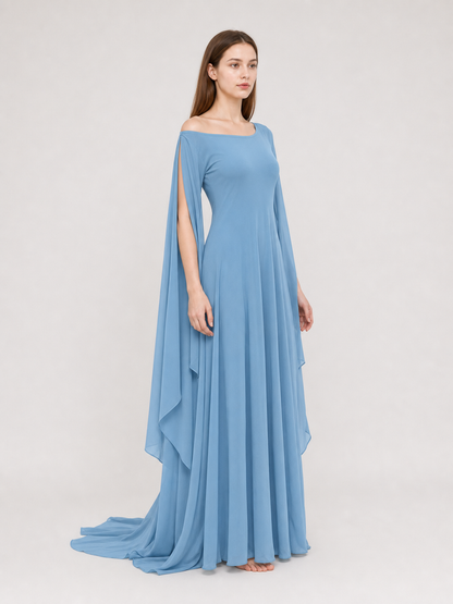 Long Light Blue Dress for Cosplay