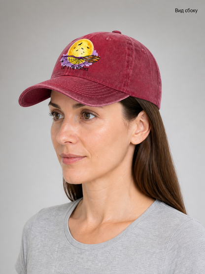 Halloween Witch-Themed Carnival Baseball Cap side view