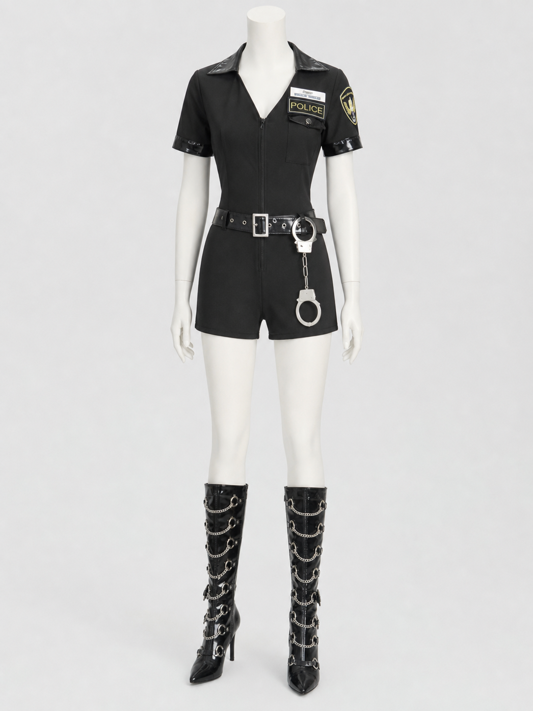 Police Cosplay Costume with Shorts and Cap