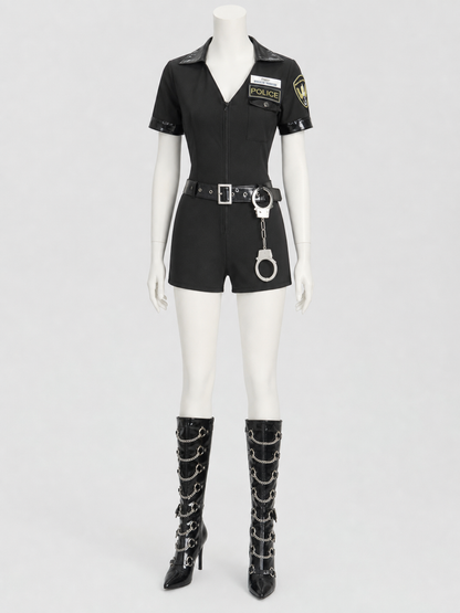 Police Cosplay Costume with Shorts and Cap