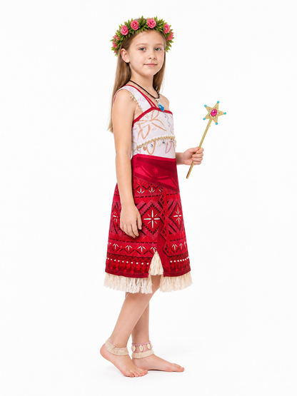 Moana Costume with Dress and Accessories side view
